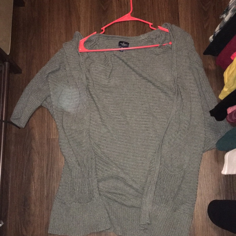 Grey baggy cardigan